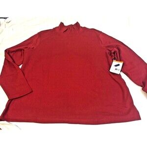 Laura Scott Mock Turtle Neck Red 20/22W